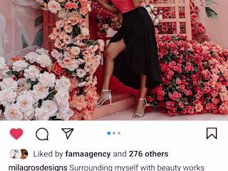 Milagros designs Instagram posts
