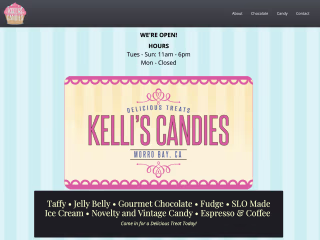 Kellis Candies Website Design