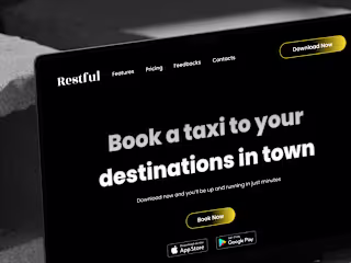 Taxi Booking App Design
