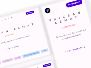 UX Porfolio Website in Framer