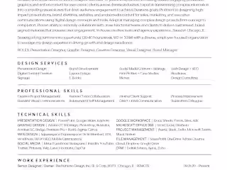 Senior Designer Resume