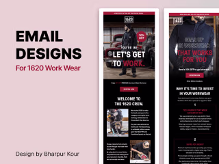 Email Designs for 1620 Workwear :: Behance