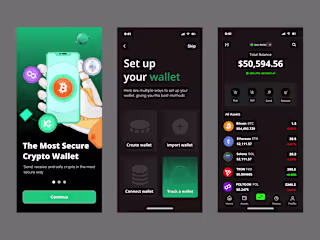 Crypto Wallet Mobile App Design