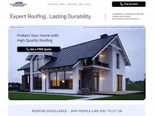 Minimalist Roofing Website