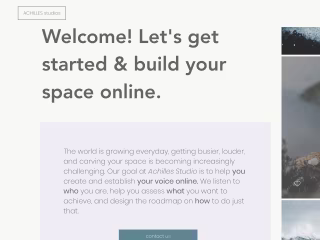 Achilles Studio Website design