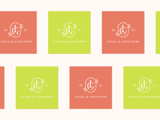 Luiza and Giovanni wedding monogram