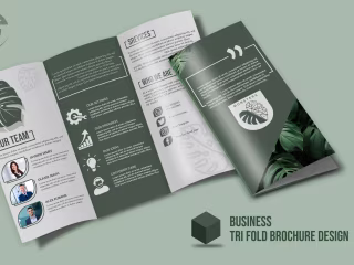Corporate trifold brochure design