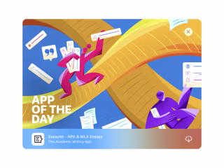 Appstore Graphics for Academic Writing App