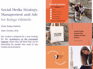 Social Media Strategy, Management and Ads 
for Botiga VilaWeb