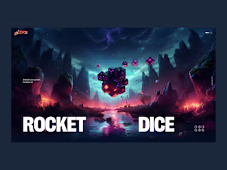 Rocket Dice - Visual Design and Webflow Development