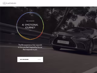 Lexus: AI Emotional Journey