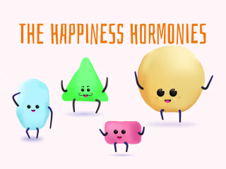 Happiness Hormonies illustrations