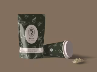 Rosa Coffee & Plants Branding Illustration