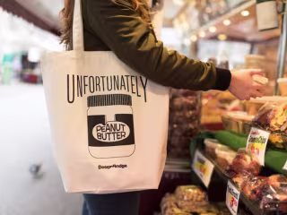 Unfortunately Peanut Butter - Tote Bag Design