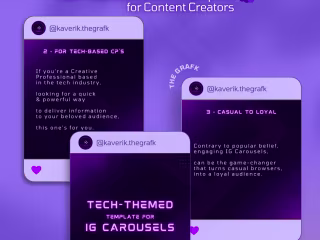 Time-Saving IG Carousel Design :: "Giga-Grape" :: GRFKX (2023)