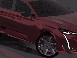 Peugeot 308 hybrid 3D MODEL ONLY SURFACING 3D model