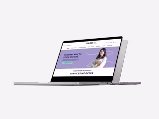 AECC website on Behance