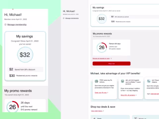 Updated user's membership dashboard