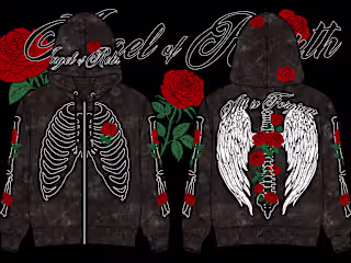 ✸ Grunge Emo Hoodie Design