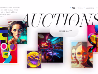 Printed NFTs Art Gallery Startup Landing Page
