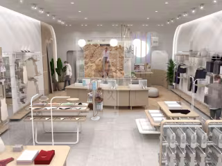 3D render of Retail desing