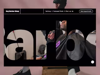 Boy Barbershop Website Development
