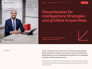 Landing Page for Tax Advisor
