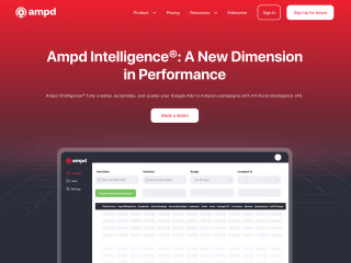 Ampd Intelligence Landingpage
