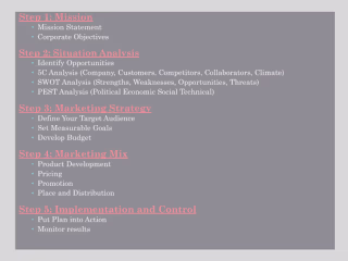Strategic Marketing Plan