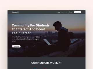 Communiti WebApp Design