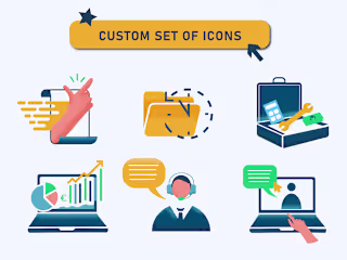 Icon Design Portfolio for Various Clients (2023/2024)