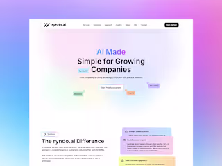 Ryndo - AI Landing with Framer