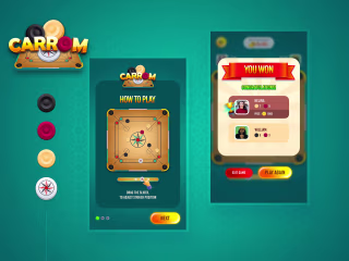 
Carrom UI - Game Design