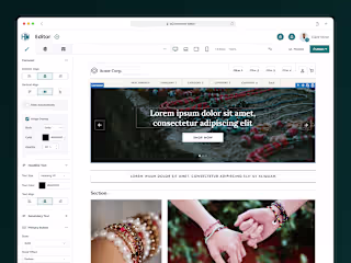 E-Commerce Website Builder – Bridging Creativity & Functionality
