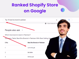 Ranked Shopify Store on Google