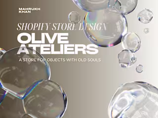Interactive Web Store Design for Olive Ateliers