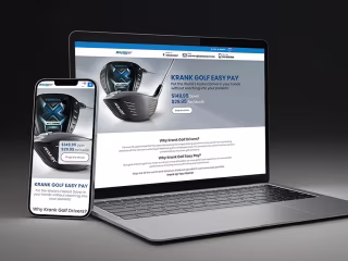 KRANK GOLF EASY PAY | 2021 | WordPress, WooCommerce, Elementor