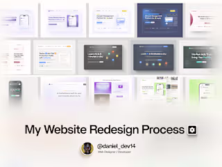 My Website Redesign Process🛠️