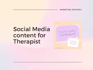 Content Creation for Therapist