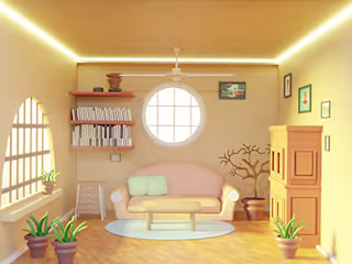 cartoonic interior 