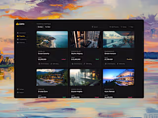 Listra: Modern Real Estate Dashboard Design