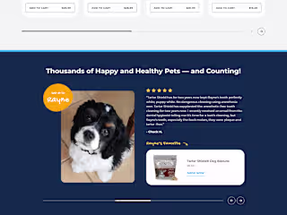 Pet supplies store on Shopify