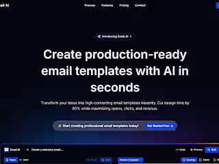 Email AI - Professinal Email Template Builder Powered By AI