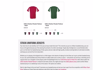 Wilson Sporting Goods Category & Product Descriptions