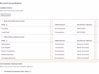 Reconciling nonbank accounts