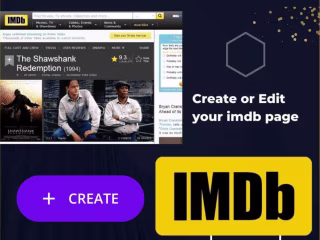 You will get a fantastic iMDB page for you or your Movies