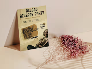 Flyer Design with Content & Aesthetic Direction