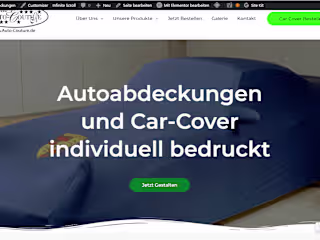 Custom Car Cover Website Design - Web Design And Digital Market…