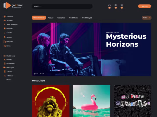 Music Streaming UI/UX design