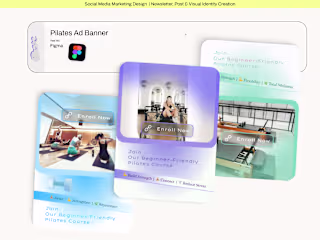 Instagram Ad | Social Media Design | Pilates Ad Banners